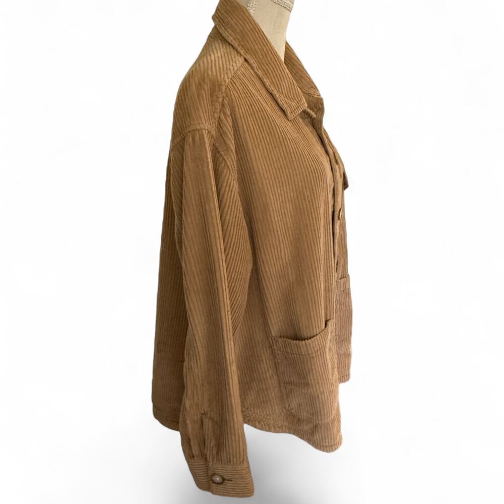 American Eagle (Ae) Large Button Down Tan Corduro… - image 3